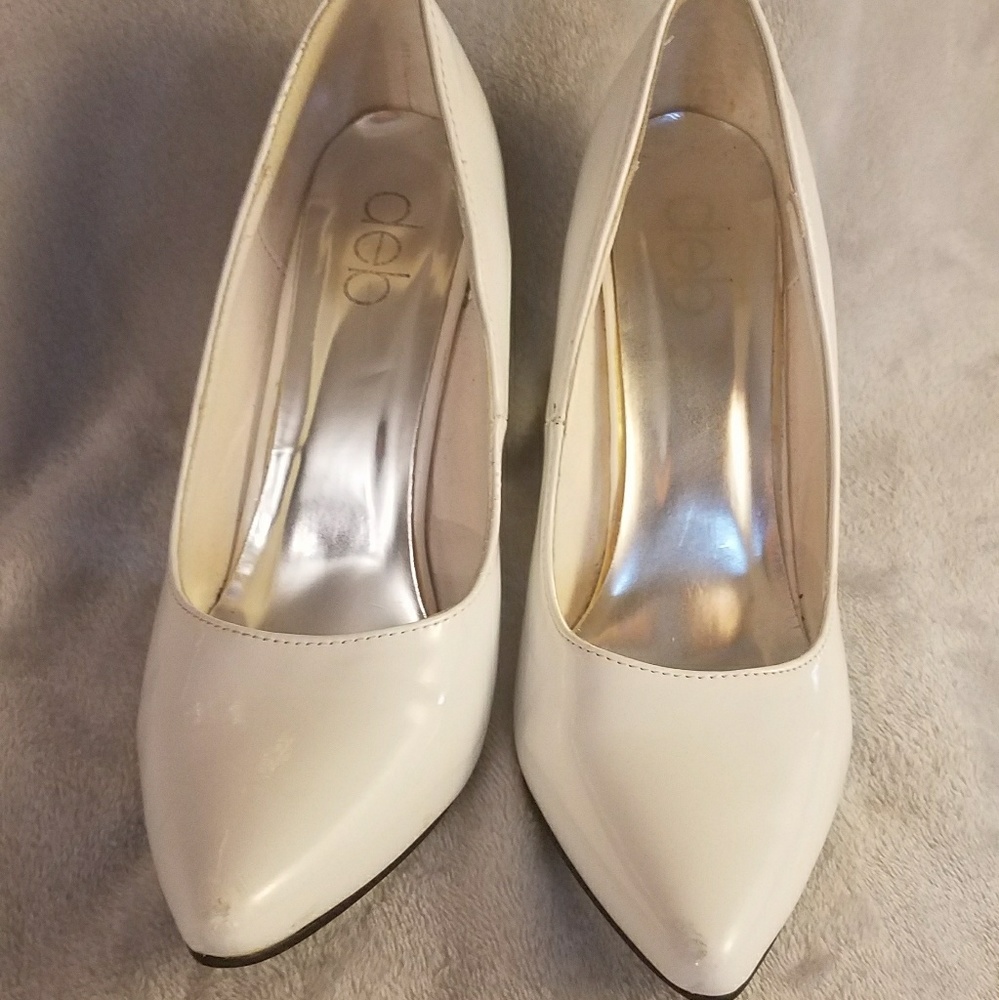 White high heels